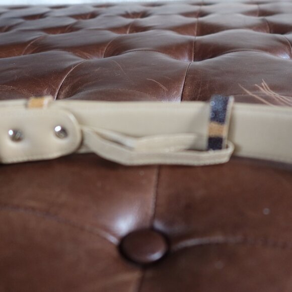 Unisex leopard print genuine stingray and leather belt silver buckle 32 - 35\